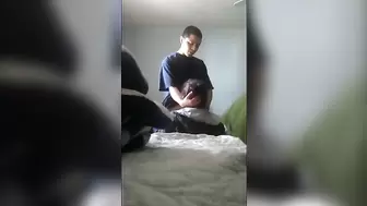 BUENAAAMUDO - SPANISH STEPSISTER TRYS TO MAKE BROTHER CUM - PART 2 -