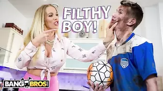 BANGBROS - English MILF Rebecca more Fucks her Filthy Step Son Sam Bourne