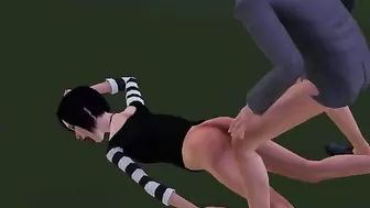 Family Sex is Ready. Cosplay in the Porn Game Sims 3