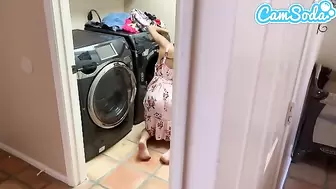 Nailed my Step-sister while doing Laundry
