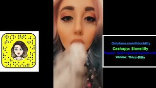 Emo Punk Whore Vaping Wide Rips Lick out Step Sis Cuck-Old
