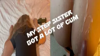 Pounded my Step Sister with Enormous Booty GOT a LOT OF SPERM