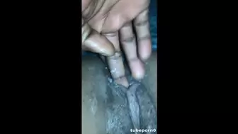 Fingering and Fucking her Tie Snatch with my Monster Prick