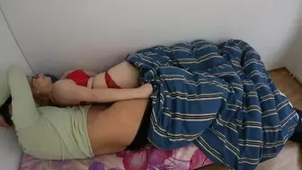 Sharing bed with stepsister