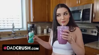 Dad Crush - Fitness Babe Motivates Her Lazy Stepdad To Live More Healthy With Her Juicy Twat