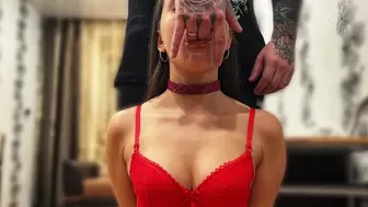 Hard sex with deepthroat, spanking and cream-pie for a beautiful chick with a tattoo