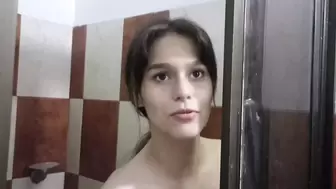 I go in to take a shower with my horny stepsister and I end up fucking her hard until I sperm in her