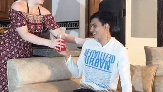 FRESH STEPMOM TAKES HER STEPSON'S VIRGINITY