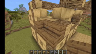 How to build a Family Log House in Minecraft
