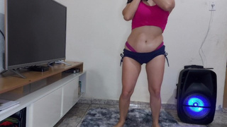 My ravishing stepdaughter dancing and I'm obsessed with fucking her in the snatch